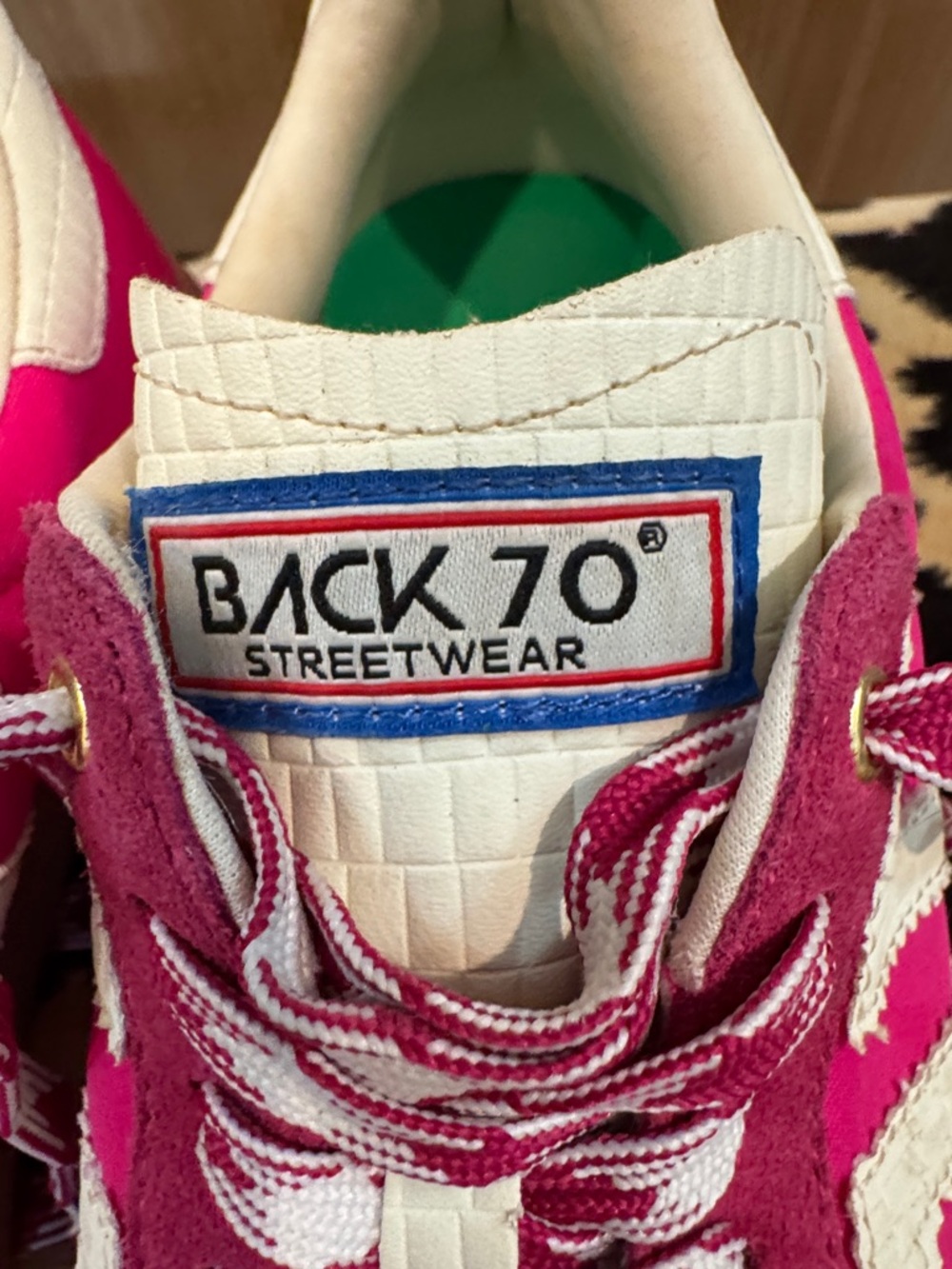 Pink Athletic Sneakers with White Accents - Picture 7 of 7